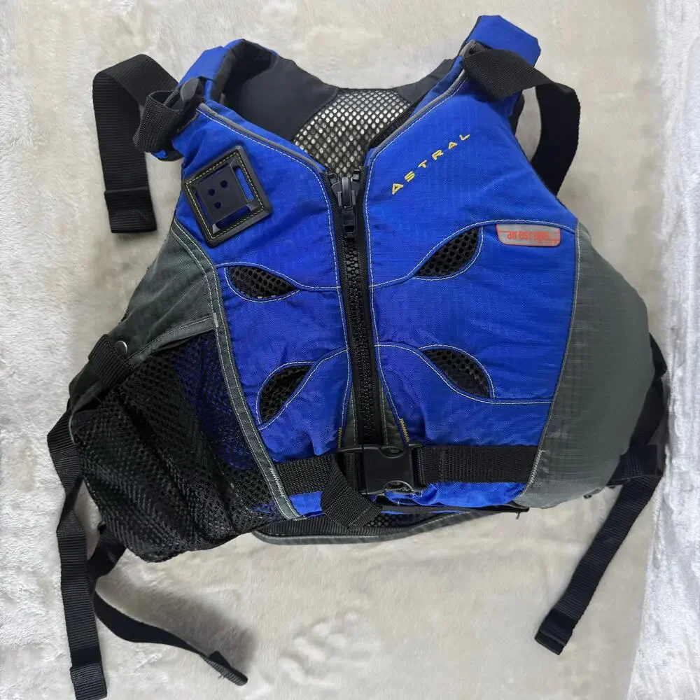 Astral V-Eight Air Escape PFD Life Vest Adult Large Blue Boating Kayaking